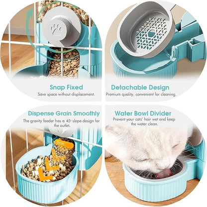 Yummy Sam Hanging Cage Automatic Small Pet Food Bowl Water Bottle Dispenser - Image 5