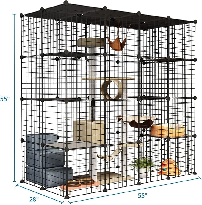 Oneluck Outdoor Cat House Cat Cages Enclosure - Image 7