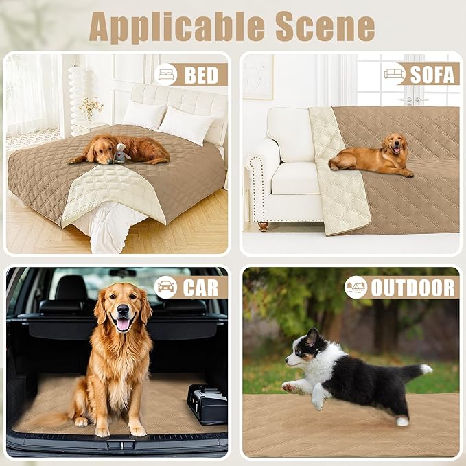 Smiry Waterproof Dog Bed Cover Blanket 52x82, Soft Reversible Pet Blanket - Image 5