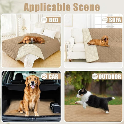Smiry Waterproof Dog Bed Cover Blanket 52x82, Soft Reversible Pet Blanket - Image 5
