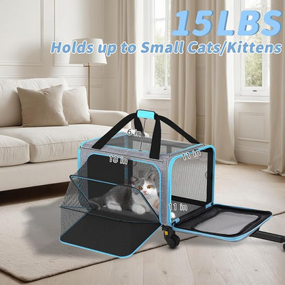 Rolling Pet Carrier with Detachable Wheels - Image 6