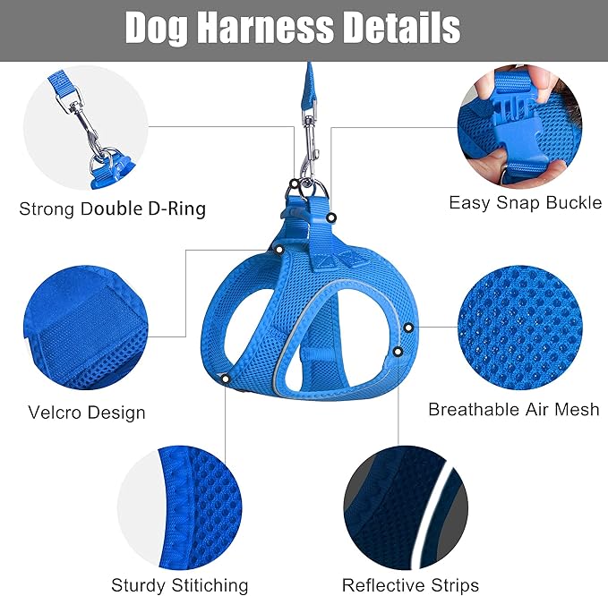 PetiFine Cat Harness and Leash Set, Escape Proof Kitten Harness Reflective - Image 3
