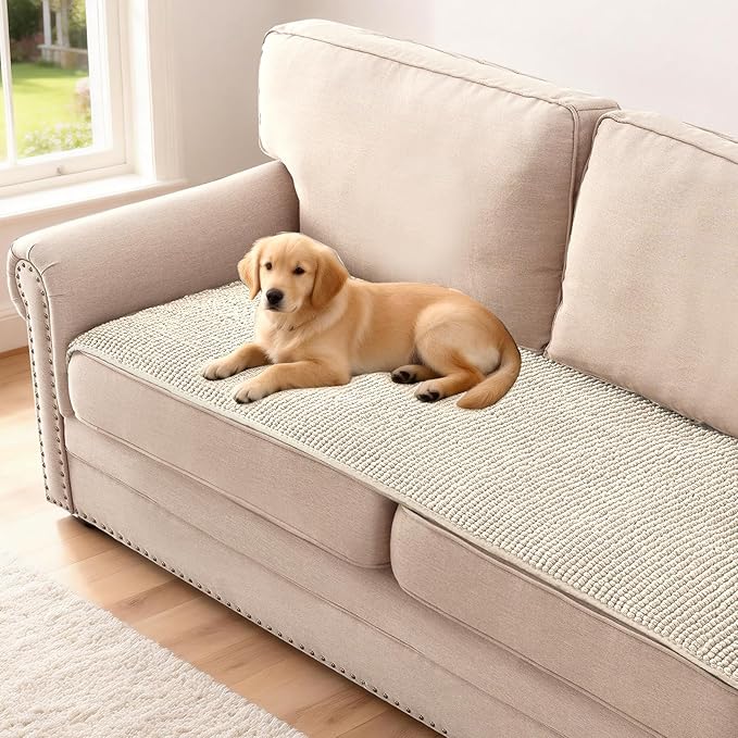 H.VERSAILTEX Plush Chenille Couch Cover by HVERSAILTEX