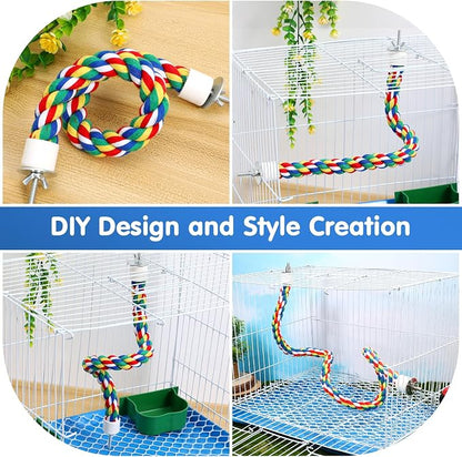iplusmile Bird Rope Perch Swing & Climbing Toy - Image 3