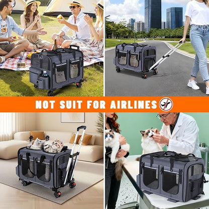 Cat Carrier for 2 Cats, Cat Carrier - Image 8