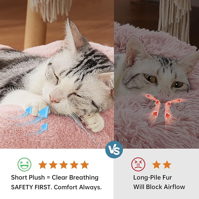 OhGeni 20 inches Calming Donut Dog & Cat Bed - Image 3
