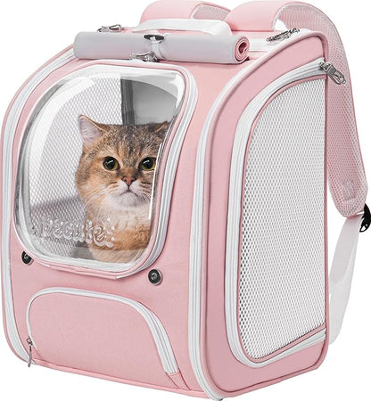 Pecute Cat Backpack Carrier, Large Space Cat Bubble Backpack, Breathable Cat by pecute