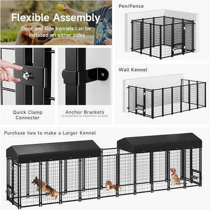 Dog Kennel Outdoor, Large Outside Dog Kennel - Image 7