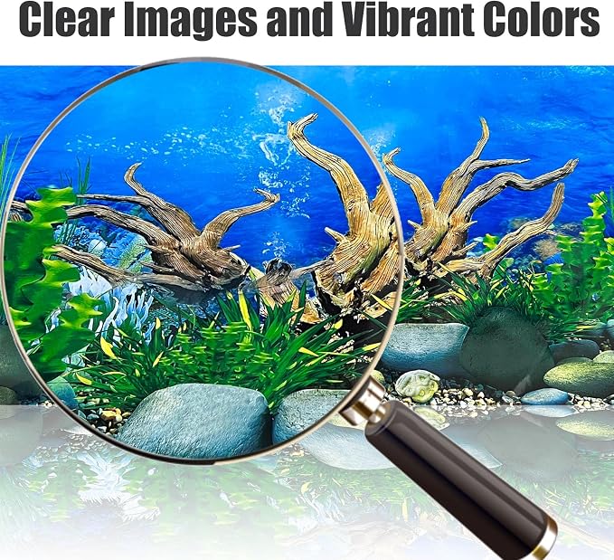 Aquarium Background Seabed Coral Rock Water Plants Fish Tank Backdrop 10 20 - Image 4