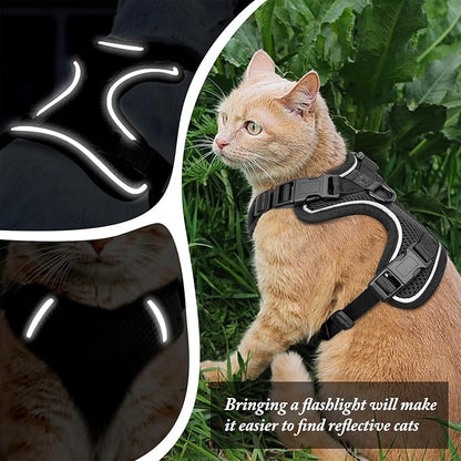 Cat Harness and Leash for Walking, Cat Car Harness, Escape Proof Soft - Image 3