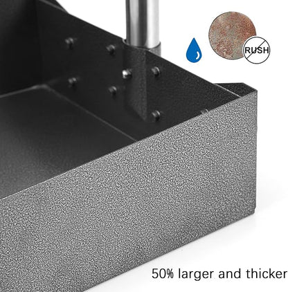 Pooper Scooper, Metal Aluminum Tray and Spade Poop Scoop Set - Image 5
