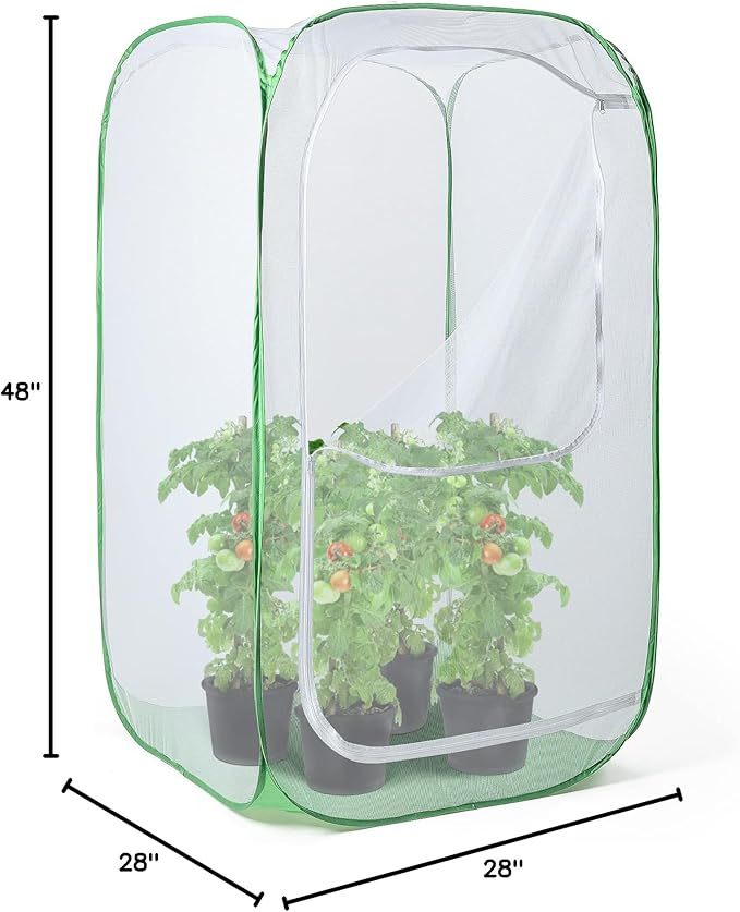 48" Outdoor Mesh Plant Enclosure, Mesh Plant Cover - Image 8