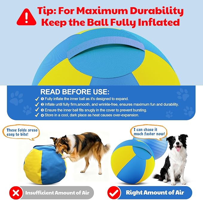 Happypaw 18'' Herding Ball for Dogs – Enhanced Chew Resistance & Heavy-Duty - Image 6