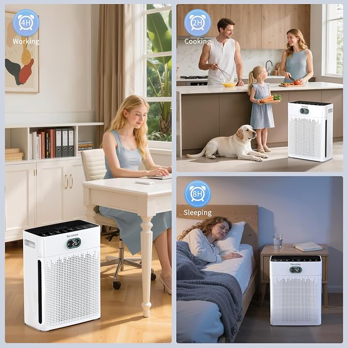Air Purifiers for Home, PM 2.5 Air Quality Monitor Cover Up to 2200 Ft² - Image 8