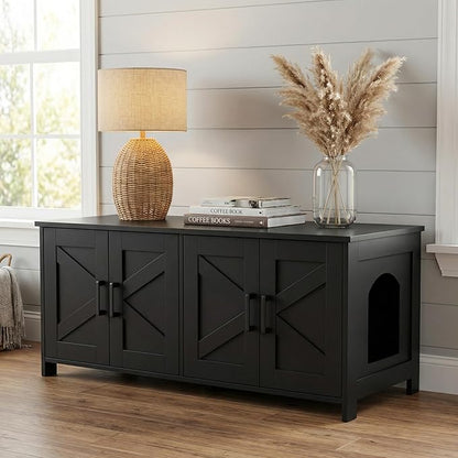 Homhedy Cat Litter Box Enclosure by Homhedy