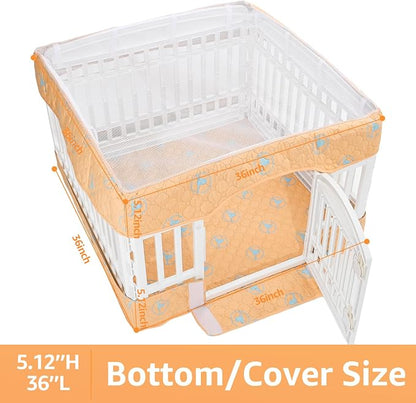 PJYuCien Dog Playpen Bottom Pad and Cover Fits - Image 3