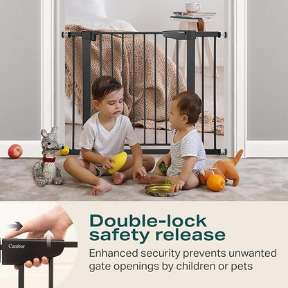 Cumbor 36" Extra Tall Baby Gate - Image 5
