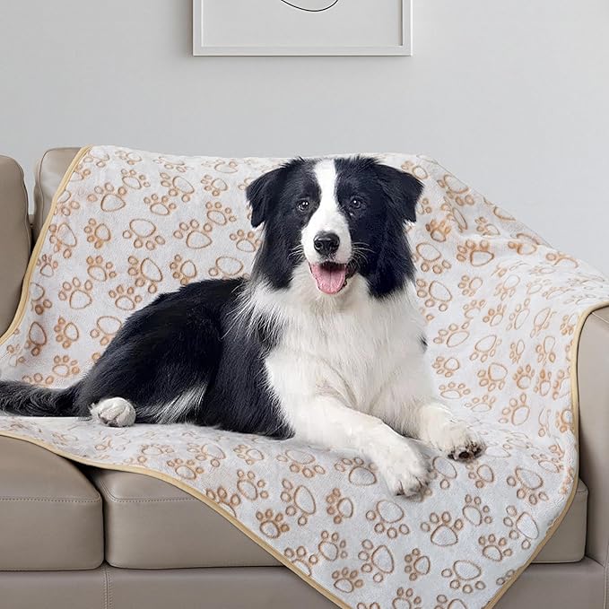 Stuffed Beige Premium Soft Dog Blankets - Image 8