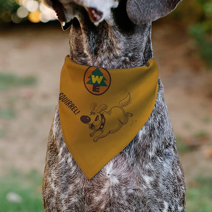 Disney Pet Bandana Up Dug Squirrel Pose and Wilderness Explorer Badge Orange - Image 4