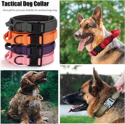 Tactical Dog Collar, Adjustable Military Training Nylon Dog Collar - Image 7