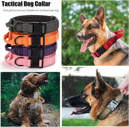 Tactical Dog Collar, Adjustable Military Training Nylon Dog Collar - Image 7