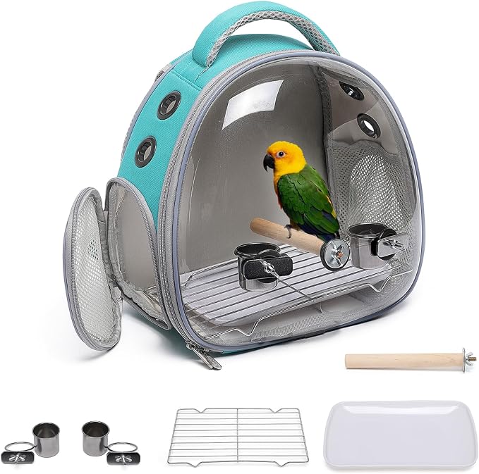 Portable Travel pet Backpack Carrier Hamster Bag Guinea Pig Bird Small Dog cat by ioviewforpet