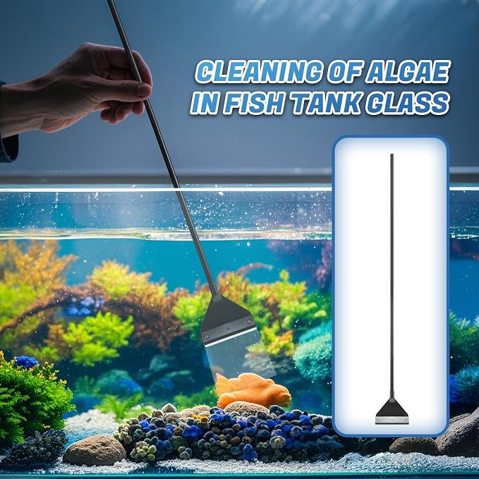 CXY Aquarium Algae Scraper for Glass, 21.5" Fish Tank Cleaner - Image 7