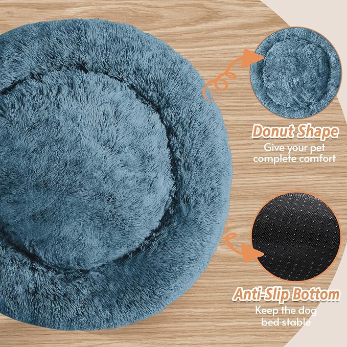 JOLLYVOGUE Calming Small Dog & Cat Bed - Image 3