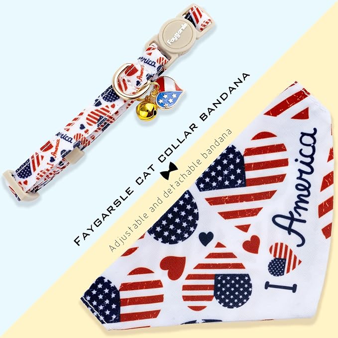 Faygarsle 2 Pack Patriotic Pet Collar Set - Image 6