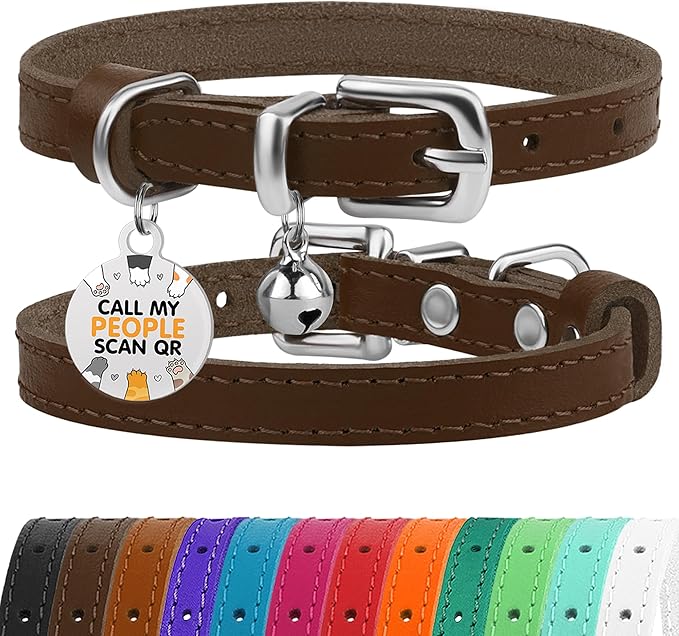 BRONZEDOG Leather Cat Collar by BRONZEDOG