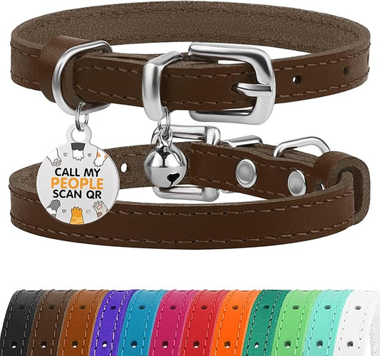 BRONZEDOG Leather Cat Collar by BRONZEDOG