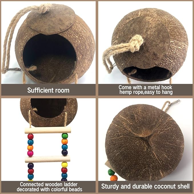 Hanging Coconut Birds House - Image 2