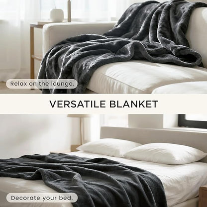 gogobunny Waterproof Bed Blanket, Reversible Sherpa Fleece Throw Blanket - Image 7