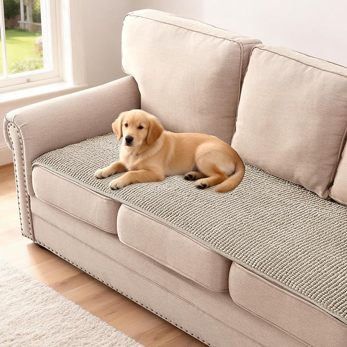 H.VERSAILTEX Plush Chenille Couch Cover by HVERSAILTEX