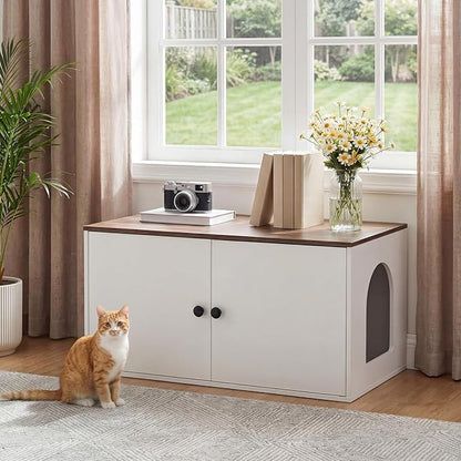 HOOBRO Cat Litter Box Enclosure, Hidden Litter Box Furniture - Image 2