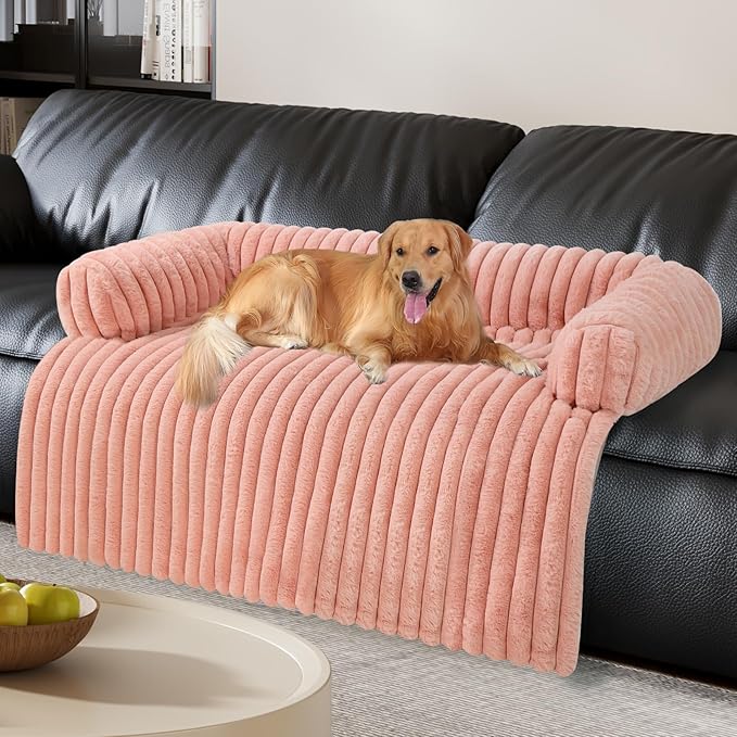 Wn's Day Luxurious Dog Couch Bed, Washable Calming Dog Couch Cover, Removable by Unknown