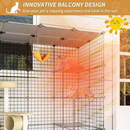 Oneluck 41 Inch Catio Outdoor Cat Enclosure - Image 4
