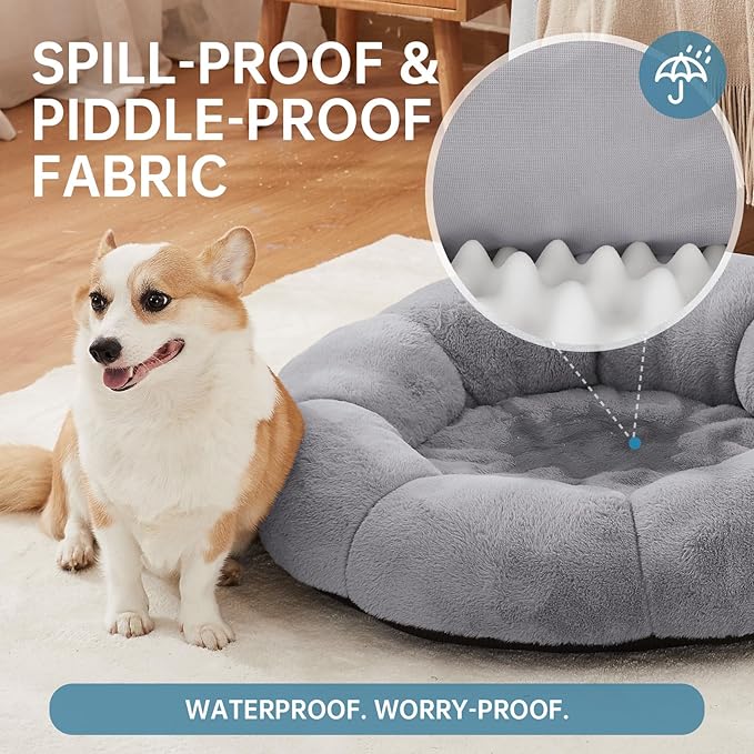OhGeni 31 inches Calming Donut Orthopedic Dog & Cat Bed - Image 7
