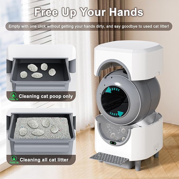 Automatic Litter Box, Self Cleaning Litter Box, Odor Control, 90L Large Capacity - Image 9