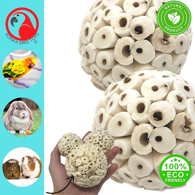 Bonka Bird Toys 2363 Pk2 Large Sola Atta Ball Bird Toys - Image 3