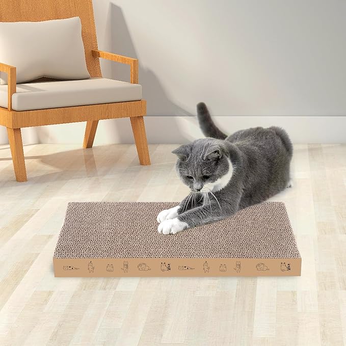 8 Packs in 1 Cat Scratch Pad, Cat Scratcher Cardboard, Reversible, Durable - Image 6