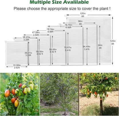 10 x 10ft Extra Large Fruits Tree Netting, Garden Mesh Insect Tree Cover - Image 2