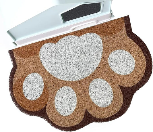 Cute Cat Litter Mat 24”x16”, Litter Box Mat, Litter Trapping Mat, Soft on Kitty by Rarenut
