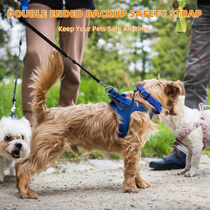 YUEPET 2 Pack Handmade Weaved Dog Collar Safety Clip Heavy Duty Double Ended - Image 7