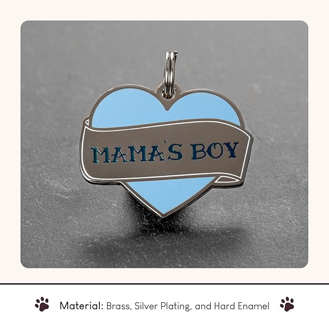 Two Tails Pet Company Personalized 'Mama's Boy' Pet ID Tag - Image 4