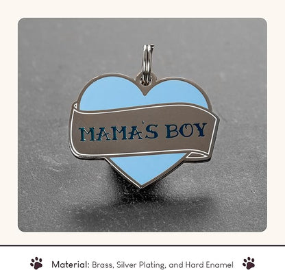 Two Tails Pet Company Personalized 'Mama's Boy' Pet ID Tag - Image 4