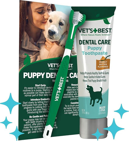 Vet's Best Dog Toothpaste & Toothbrush Kit by VetsBest