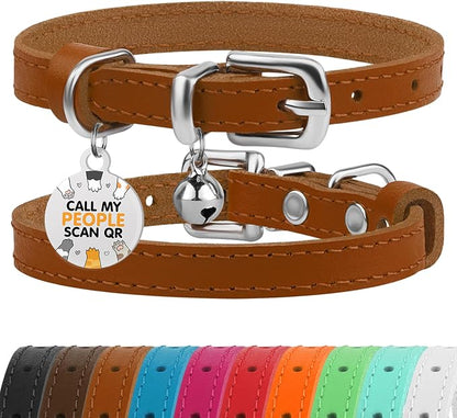 BRONZEDOG Leather Cat Collar by BRONZEDOG
