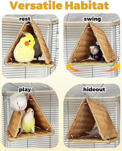 Chewproof Steel Frame Cockatiel Bird Nest - Image 7