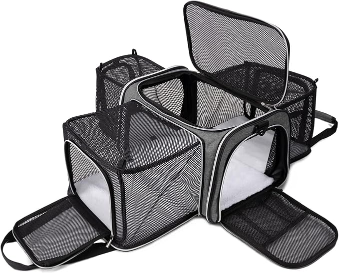 BAGLHER Cat Carrier Bag, Airline Approved Pet Carrier Soft Side Pet Travel 5 by BAGLHER